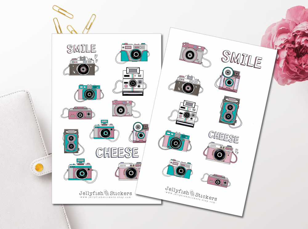 Cameras Sticker Set